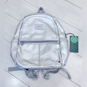 NEW State Kane Kids Backpack in Metallic Silver NWT